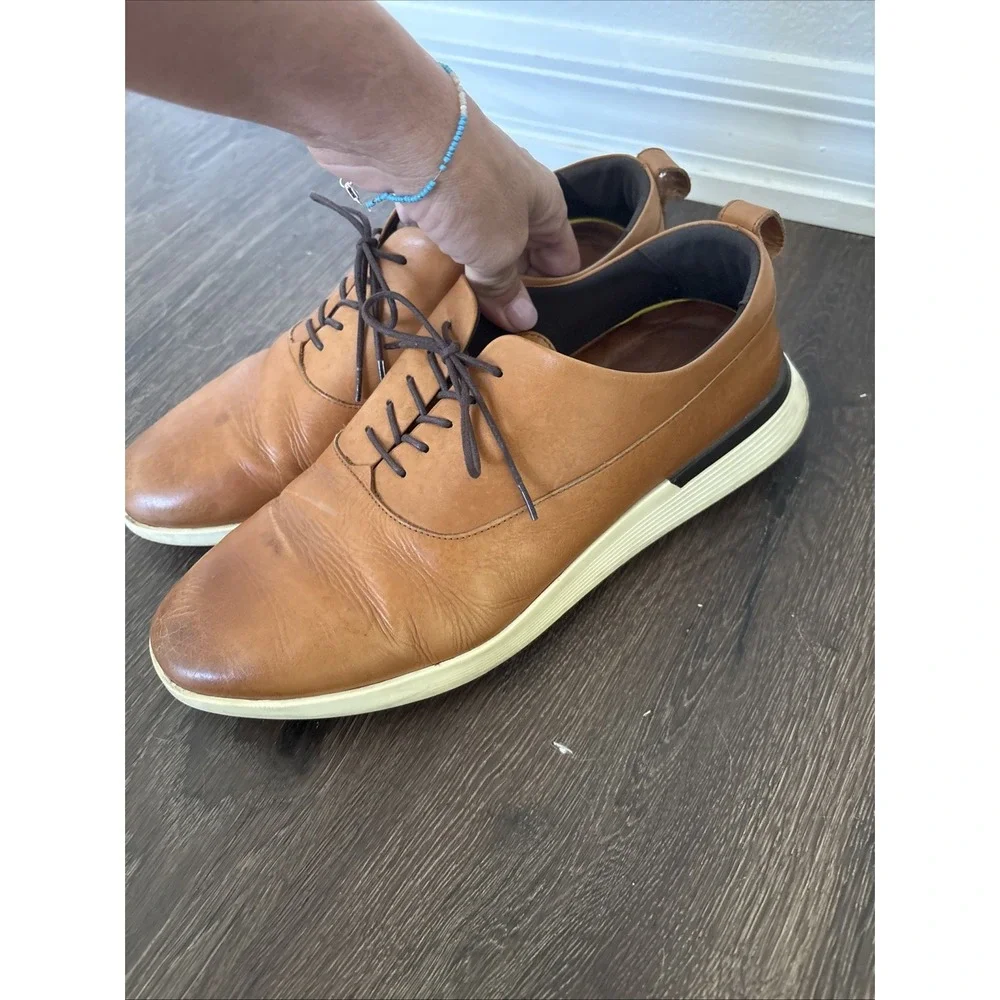 Wolf & Shepherd Crossover Longwing Oxfords Men's 11.5M Brown Leather Shoes